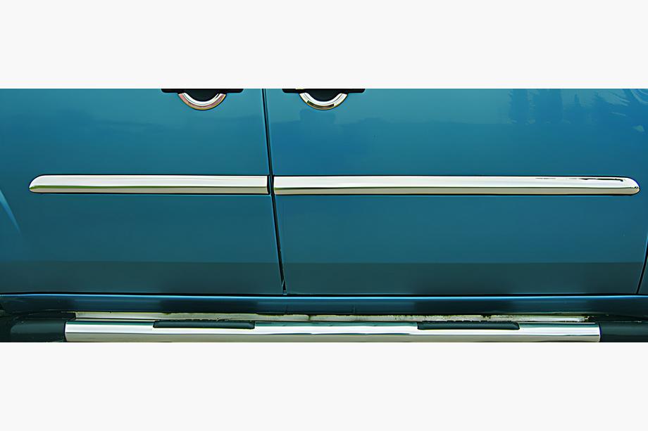 Fiat Doblo I 2001–2005 Deur sierlijst (set 4 stuks, RVS) Carmos - Turks staal Image