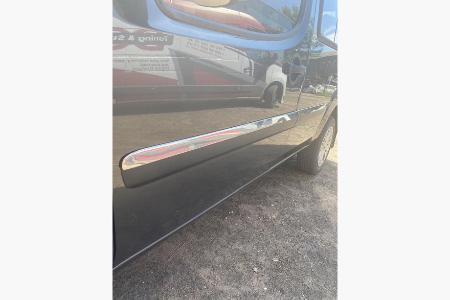 Fiat Doblo I 2005–2010 Deurstrips smal model (4 stuks, RVS) Carmos - Turks staal Foto 5