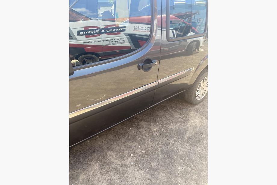 Fiat Doblo I 2005–2010 Deurstrips smal model (4 stuks, RVS) Carmos - Turks staal Foto 7