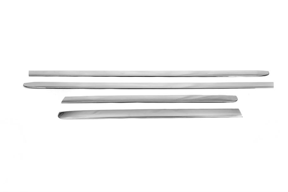 Fiat Doblo I 2005–2010 Deurstrips smal model (4 stuks, RVS) Carmos - Turks staal Foto 6