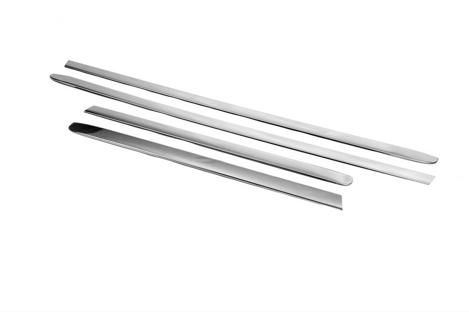 Fiat Doblo I 2005–2010 Deurstrips smal model (4 stuks, RVS) Carmos - Turks staal Foto 8