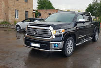 Toyota Tundra 2007–2021 Voorbumperbescherming ST008 (RVS) foto 2
