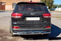 Kia Sorento II XM 2009–2014 Achterbumperbeugel AK015 (RVS) foto 3