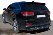 Kia Sorento II XM 2009–2014 Achterbumperbeugel AK015 (RVS) foto 1