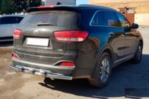 Kia Sorento II XM 2009–2014 Achterbumperbeugel AK015 (RVS) foto 2