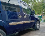 Fiat Doblo I 2005–2010 Deur sierlijst (brede uitvoering, 4 stuks, RVS) Carmos - Turks staal foto 2