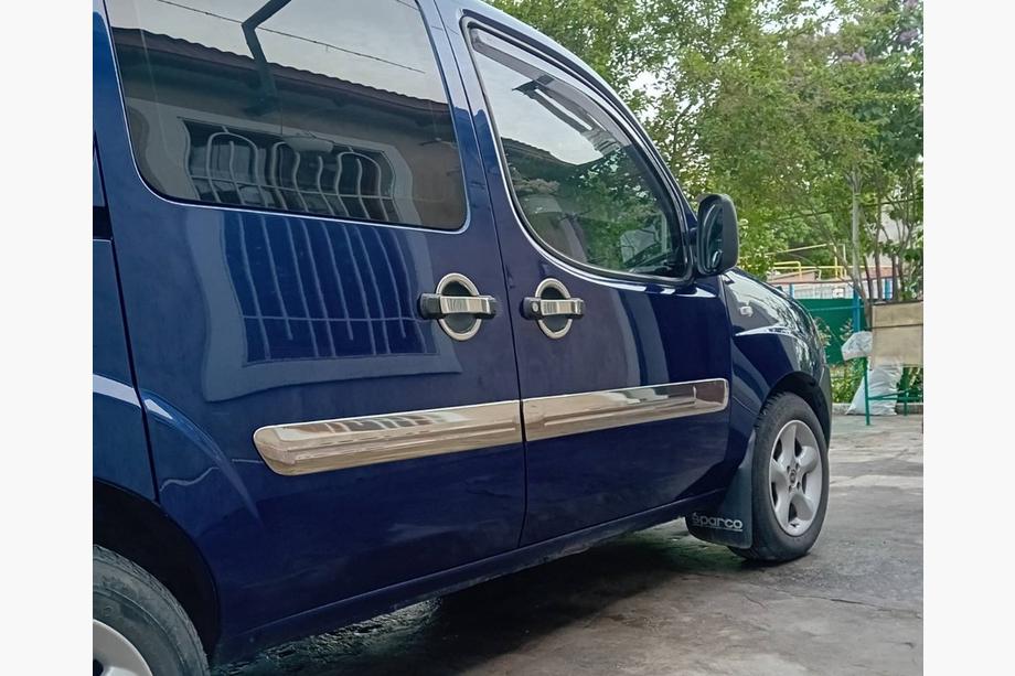 Fiat Doblo I 2005–2010 Deur sierlijst (brede uitvoering, 4 stuks, RVS) Foto 2