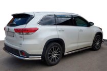 Toyota Highlander 2013–2019 Achterbeschermbeugel AK005-2 (2 stuks, RVS) foto 1