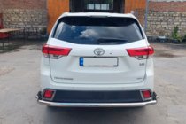 Toyota Highlander 2013–2019 Achterbeschermbeugel AK005-2 (2 stuks, RVS) foto 3