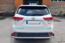 Toyota Highlander 2013–2019 Achterbeschermbeugel AK005-2 (2 stuks, RVS) foto 4