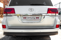 Toyota Land Cruiser 200 2007–2021 Standaard kentekenplaathouder Wit foto 3