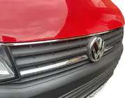 Volkswagen T6 2015–2024 RVS chroomstrip voor bovenste grille 2015-2019 (1 stuk, RVS) foto 1