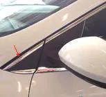Renault Megane IV 2016–2025 Complete raamomlijsting (Sedan, 12 stuks, RVS) foto 3