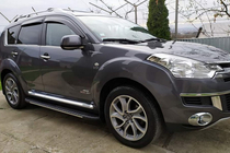 Citroen C-Crosser 2007–2013 Bosphorus Grey zijsteps (set van 2, aluminium) foto 1