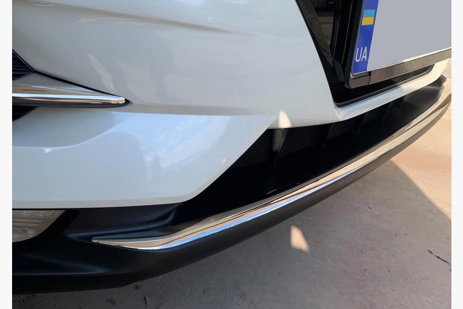 Nissan Qashqai 2014–2021 Chroomstrip voor de voorbumper (2017↗︎, RVS) OmsaLine - Italiaans roestvrij staal Image