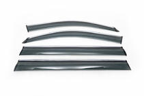 Mercedes GL/GLS-klasse X166 2012–2019 Raamwindschermen met chroomlijst (4 stuks, HIC) foto 2