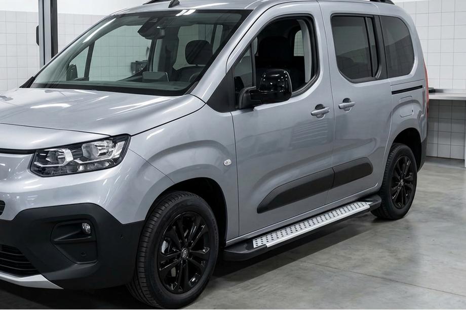 Peugeot Partner/Rifter 2019– Side steps Allmond Grey (2 stuks, aluminium) Image