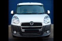 Fiat Doblo II 2010–2022 RVS afdekking voor onderste grille (2010-2015, 2 st.) foto 5