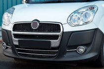 Fiat Doblo II 2010–2022 RVS afdekking voor onderste grille (2010-2015, 2 st.) foto 7