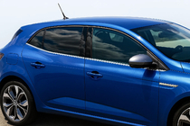 Renault Megane IV 2016–2025 Onderste raamlijsten (HB, 6 stuks, RVS) OmsaLine - Italiaans roestvrij staal foto 1