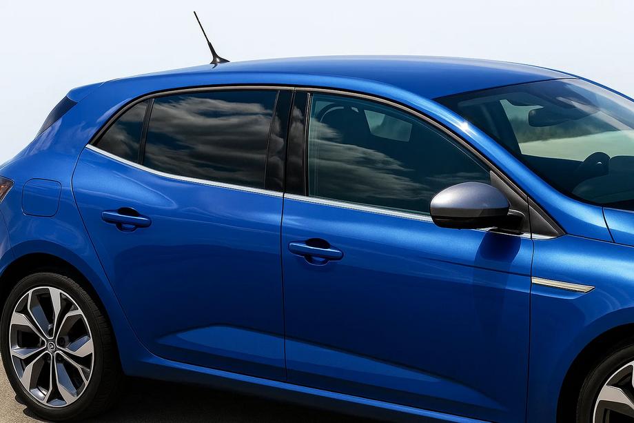 Renault Megane IV 2016–2025 Onderste raamlijsten (HB, 6 stuks, RVS) OmsaLine - Italiaans roestvrij staal Image