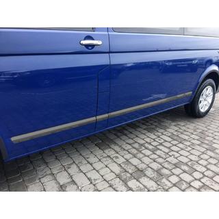 Deurlijsten (RVS, zwart chroom) Volkswagen T5 Transporter 2003–2010 foto 1