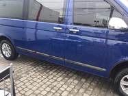 Volkswagen T5 Caravelle 2004–2010 Deurlijsten (RVS, zwart chroom) foto 2