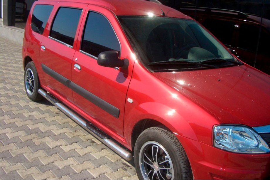 Renault Logan MCV 2005–2013 Sidebars (2 stuks, RVS) Image