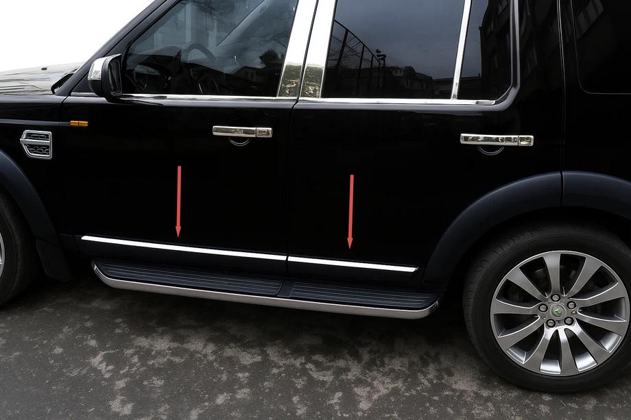 Land Rover Discovery IV 2009–2017 OmsaLine deurstrips (4 st., RVS) Image