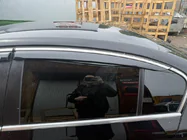 Volkswagen Passat B7 2012–2015 Raamdeflectoren met chromen sierlijst SD (EU, 4 stuks, Niken) foto 2