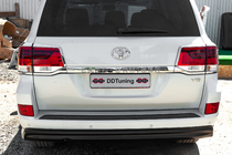 Toyota Land Cruiser 200 2007–2021 Chromen achterlichtcovers (2015+, 4-delig, kunststof) foto 2