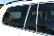 Toyota Land Cruiser 200 2007–2021 Complete raamomlijsting en stijllijsten (RVS) foto 12