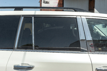 Lexus LX570/450d 2008–2022 Complete raamomlijsting en stijllijsten (RVS) foto 13