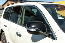 Lexus LX570/450d 2008–2022 Complete raamomlijsting en stijllijsten (RVS) foto 11