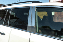 Lexus LX570/450d 2008–2022 Complete raamomlijsting en stijllijsten (RVS) foto 9