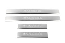 Renault Sandero 2007–2013 OmsaLine instaplijsten (4 stuks, RVS) foto 2