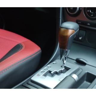 Versnellingspookknop (zwart leer + licht hout) Toyota Land Cruiser 200 2007–2021 foto 3