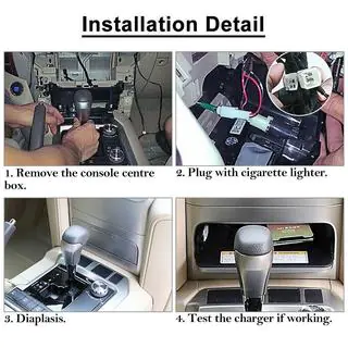 Draadloze telefoonlaadset (2015+) Toyota Land Cruiser 200 2007–2021 foto 2