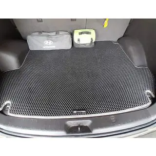 Kofferbakmat (EVA, zwart) (5 zitplaatsen) Hyundai Santa Fe 2 2006–2012 foto 1