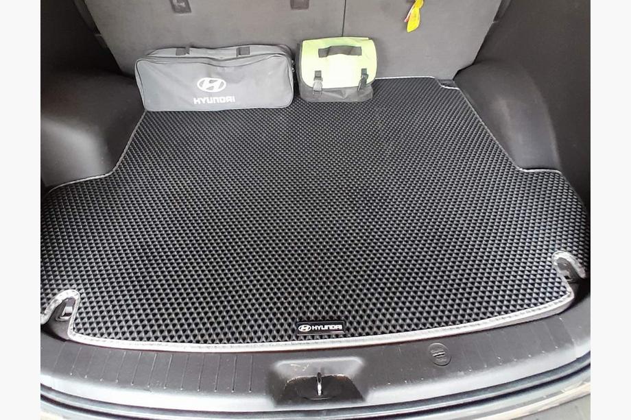 Hyundai Santa Fe 2 2006–2012 Kofferbakmat (EVA, zwart) (5 zitplaatsen) Foto 1