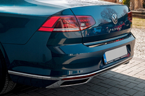 Volkswagen Passat B8 2015–2023 OmsaLine SD/SW uitlaat sierstukken (2019+, 3 stuks, RVS) foto 2