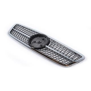 Voorgrille Diamond Silver Mercedes C-Klasse W203 2000–2007 foto 3