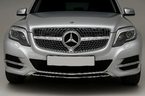 Mercedes GLK-klasse X204 2008–2015 Radiateurgrille Diamond Silver (2013-2015) foto 1