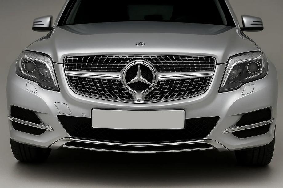 Mercedes GLK-klasse X204 2008–2015 Radiateurgrille Diamond Silver (2013-2015) Image