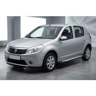 Zijsteps Allmond Grey (2 stuks, aluminium) Renault Sandero 2007–2013 foto 1
