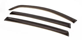 Renault Sandero 2007–2013 OPRUIMING! Achterste raamdeflectoren en 1 voorste (3 stuks, ANV) foto 2