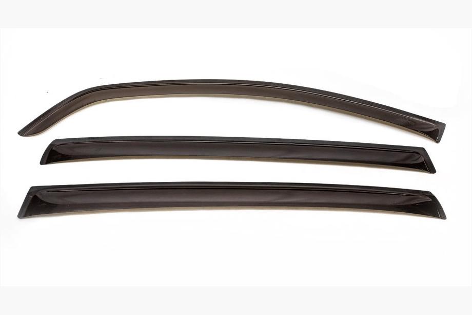 Renault Sandero 2007–2013 OPRUIMING! Achterste raamdeflectoren en 1 voorste (3 stuks, ANV) Image