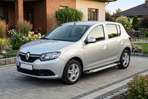 Renault Sandero 2013–2022 Zijsteps Allmond Grey (2 stuks, aluminium) foto 1