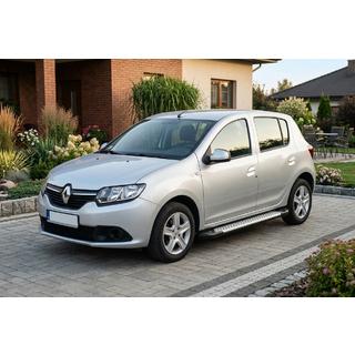 Zijsteps Allmond Grey (2 stuks, aluminium) Renault Sandero 2013–2022 foto 1