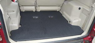 Mitsubishi Pajero Wagon III 1999–2006 Kofferbakmat (EVA, zwart) foto 1